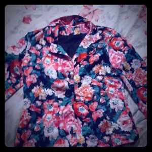 Floral vintage blazer